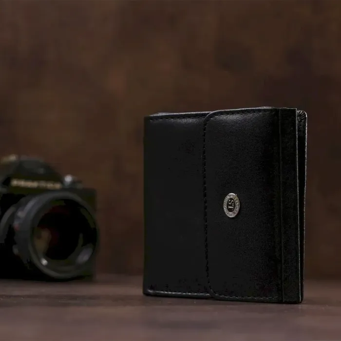 Жіночий гаманець з монетницею ST Leather 18919 Чорний