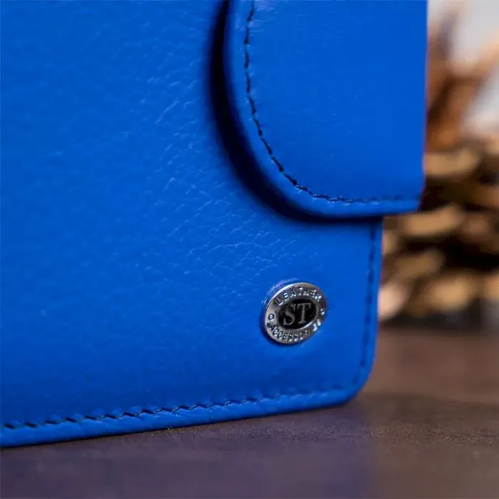 Портмоне для жінок з монетницею ST Leather 18925 Синій
