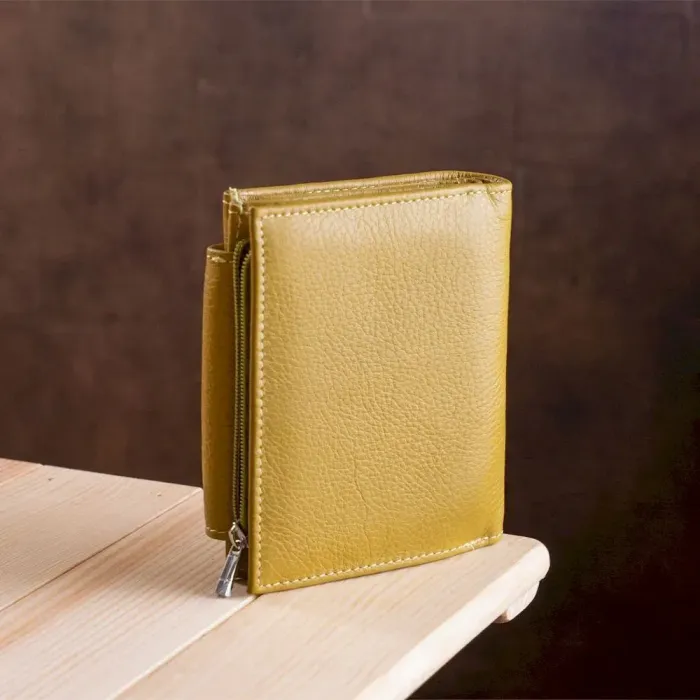 Функциональное женское портмоне ST Leather 18926 Горчичный