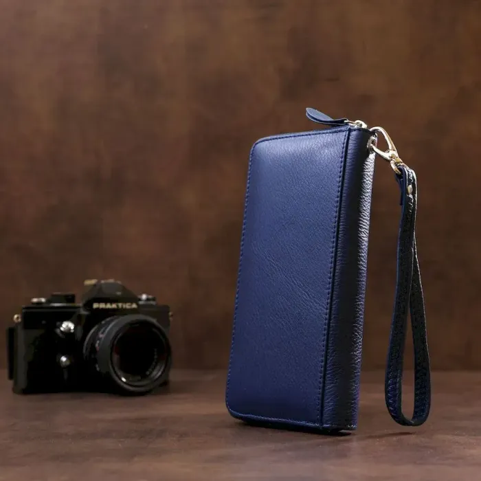 Небольшой женский клатч ST Leather 18929 Синий