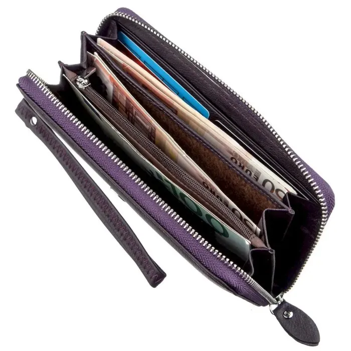 Оригінальний жіночий клатч ST Leather 18932 Фіолетовий