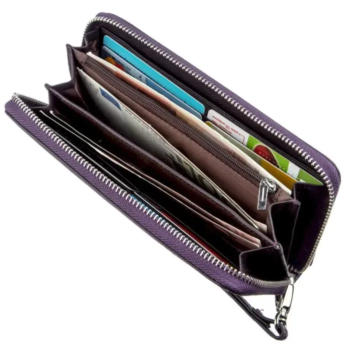 Оригінальний жіночий клатч ST Leather 18932 Фіолетовий