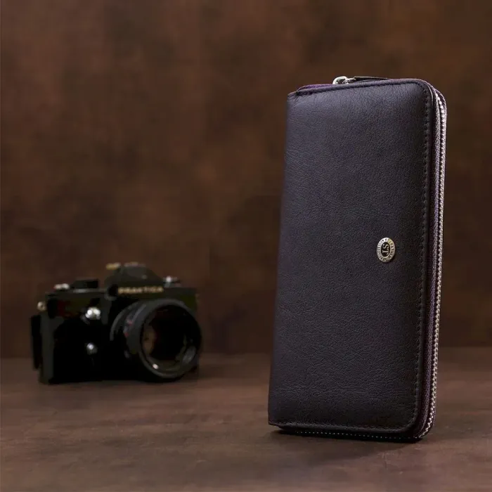 Оригінальний жіночий клатч ST Leather 18932 Фіолетовий