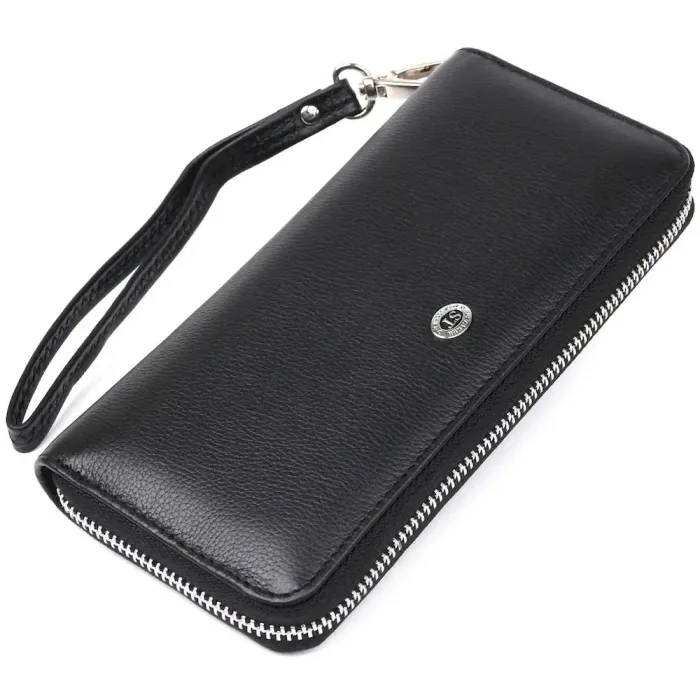 Шкіряний жіночий клатч ST Leather 18933 Чорний