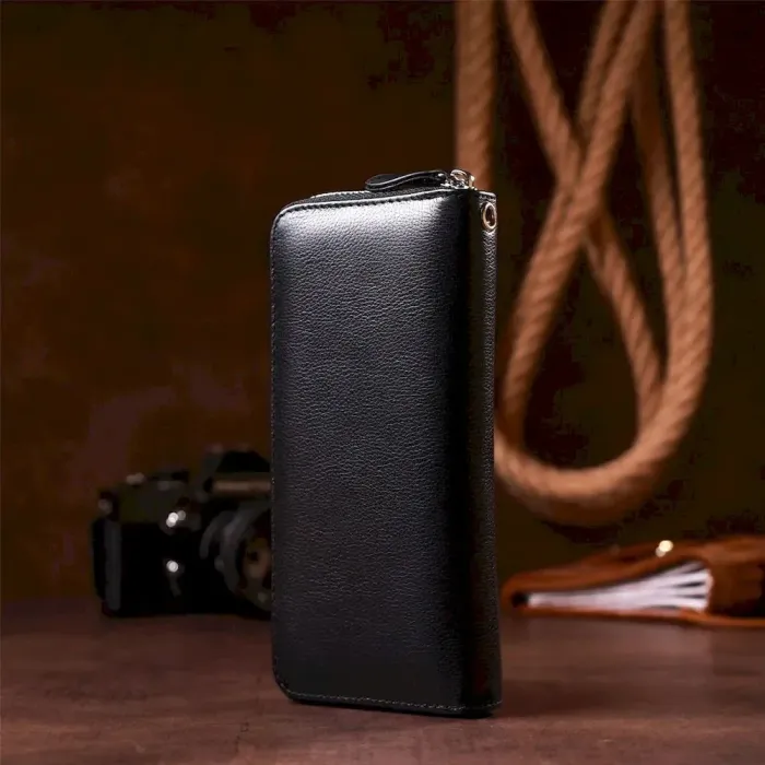 Шкіряний жіночий клатч ST Leather 18933 Чорний