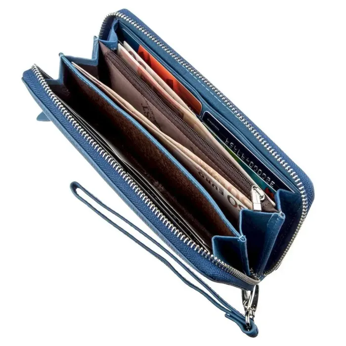 Жіночий жіночий клатч-гаманець ST Leather 18934 Блакитний