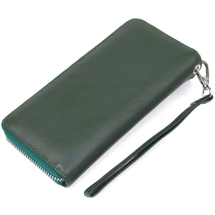 Жіночий клатч-гаманець ST Leather 18936 Зелений