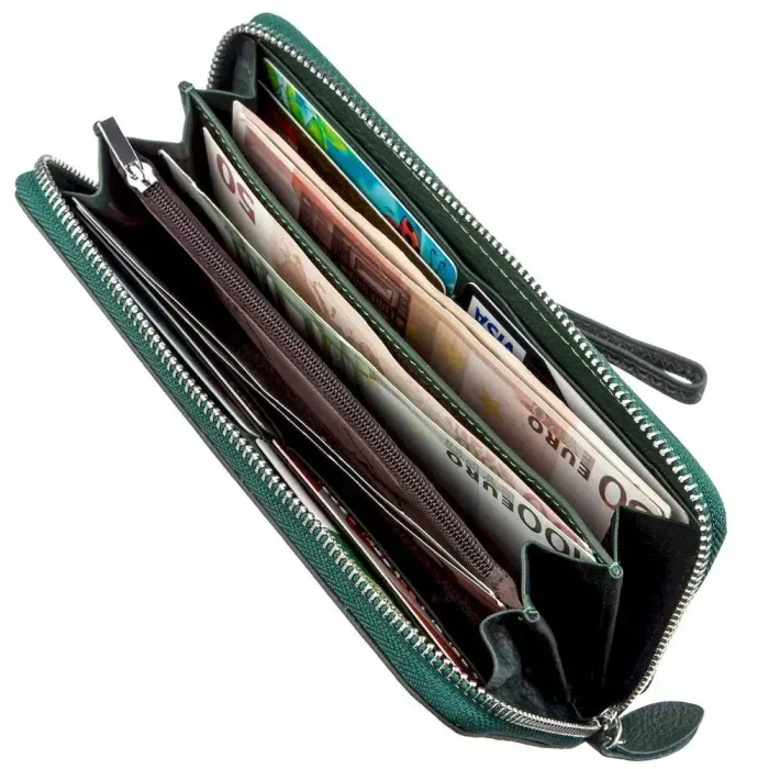 Жіночий клатч-гаманець ST Leather 18936 Зелений