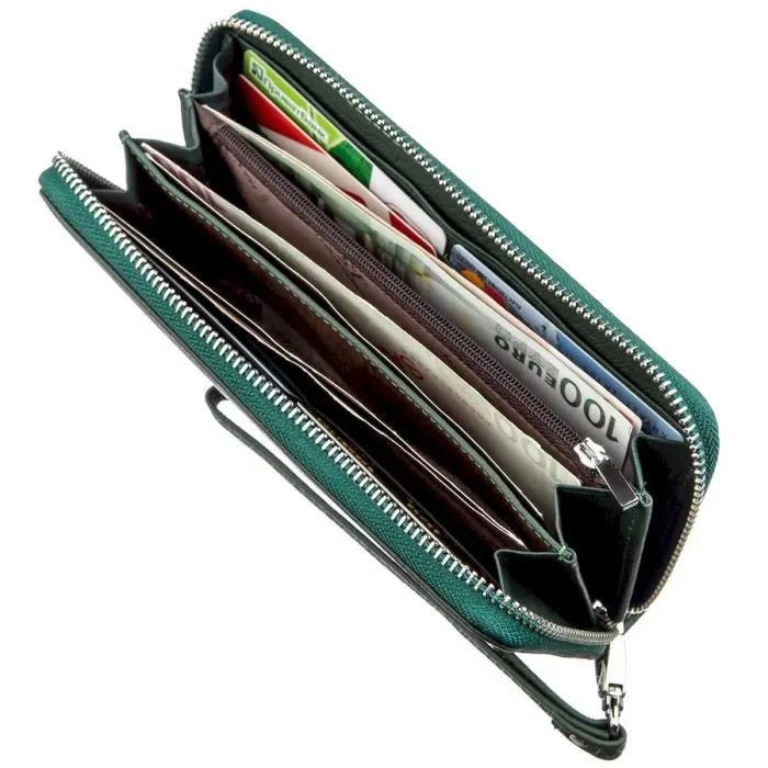 Жіночий клатч-гаманець ST Leather 18936 Зелений