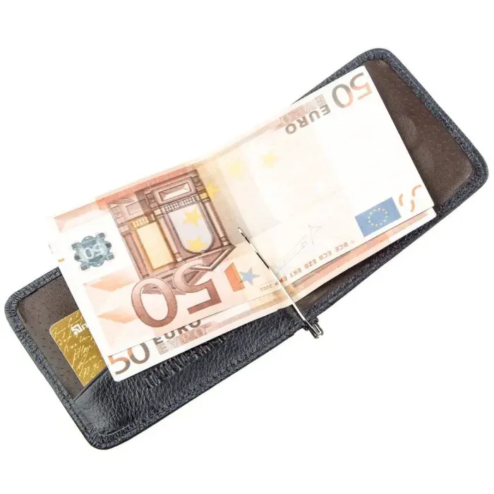 Практичний затискач для чоловіків на магніті ST Leather 18939 Синій