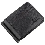 Чоловічий затискач з кишенями для карток ST Leather 18940 Чорний