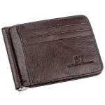 Стильний чоловічий затискач ST Leather 18941 Коричневий