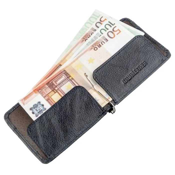 Шкіряний затискач для чоловіків ST Leather 18942 Синій