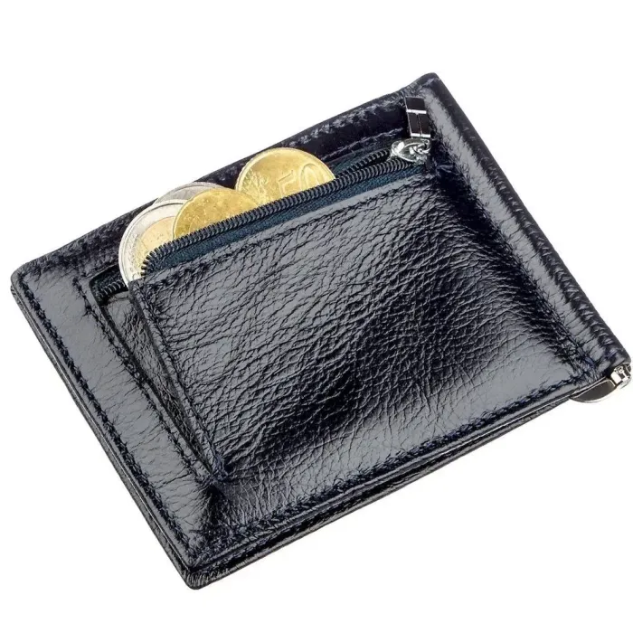 Практичний чоловічий затискач ST Leather 18947 Синій