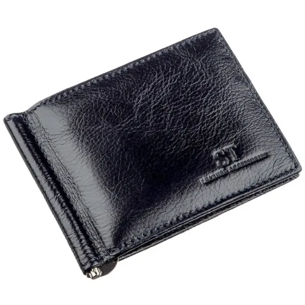 Практичний чоловічий затискач ST Leather 18947 Синій