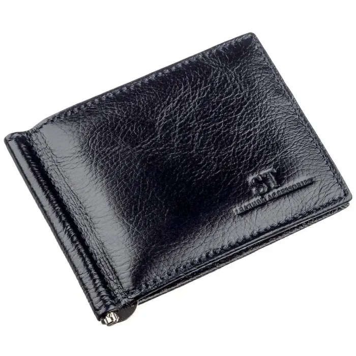 Практичний чоловічий затискач ST Leather 18947 Синій
