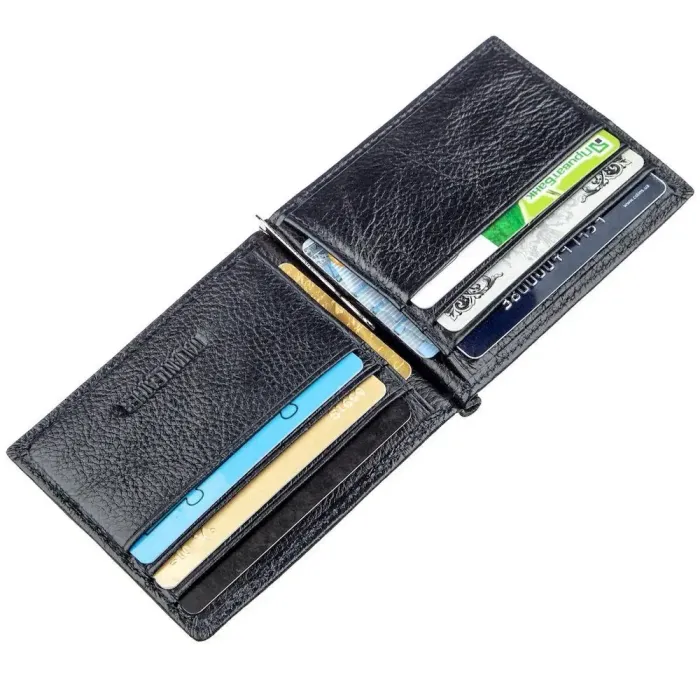 Практичний чоловічий затискач ST Leather 18947 Синій