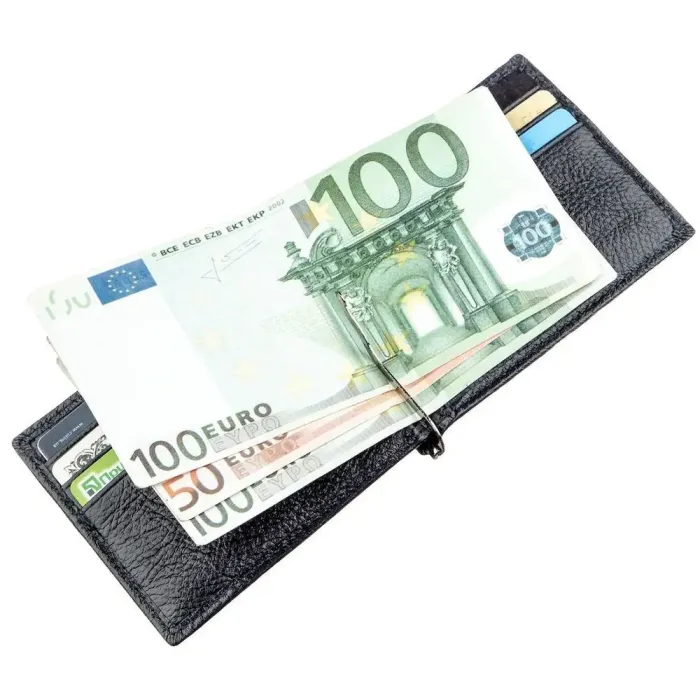 Практичний чоловічий затискач ST Leather 18947 Синій