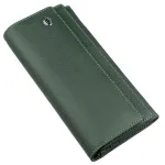 Класичний жіночий гаманець з візитницею ST Leather 18949 Зелений
