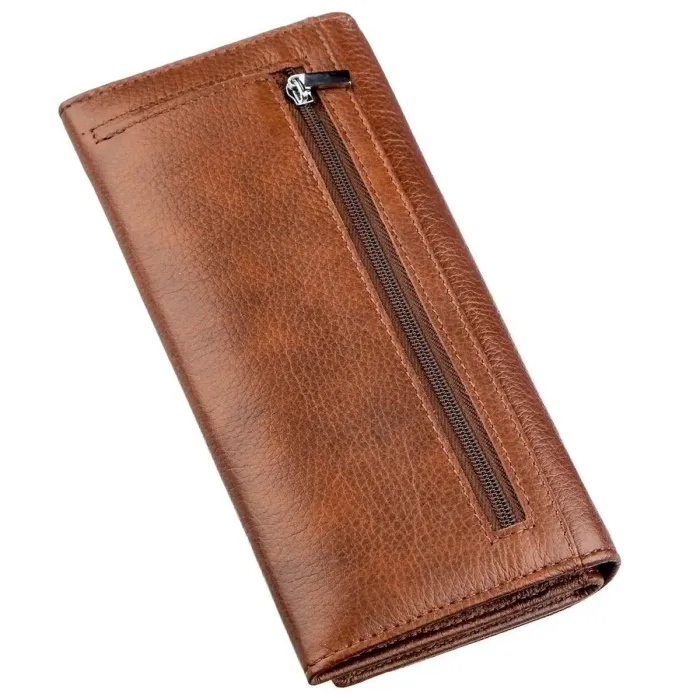 Кошелек-визитница на кнопке ST Leather 18952 Коричневый