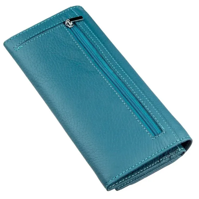 Женский кошелек с визитницей и монетницей ST Leather 18953 Голубой