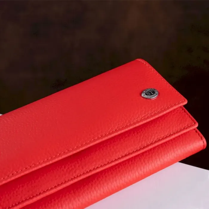 Яскравий жіночий гаманець ST Leather 18954 Червоний