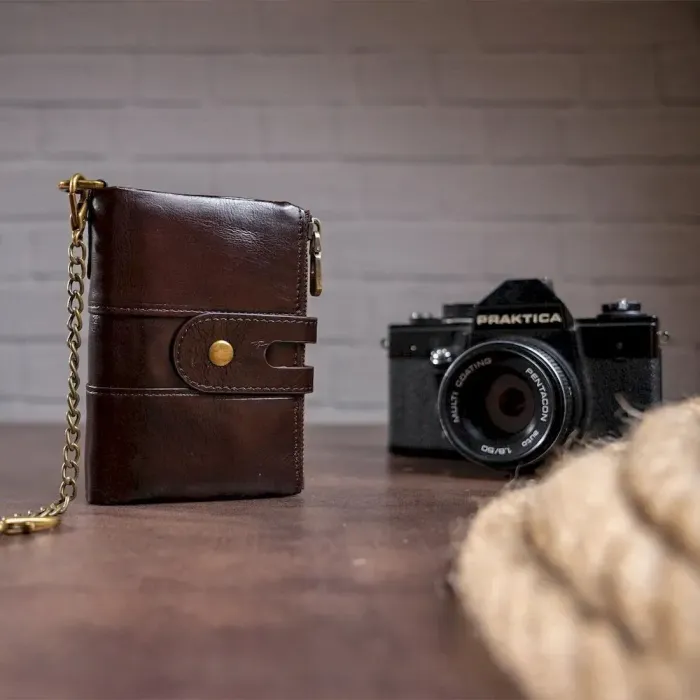 Гаманець універсальний Vintage 14682 Темно-коричневий