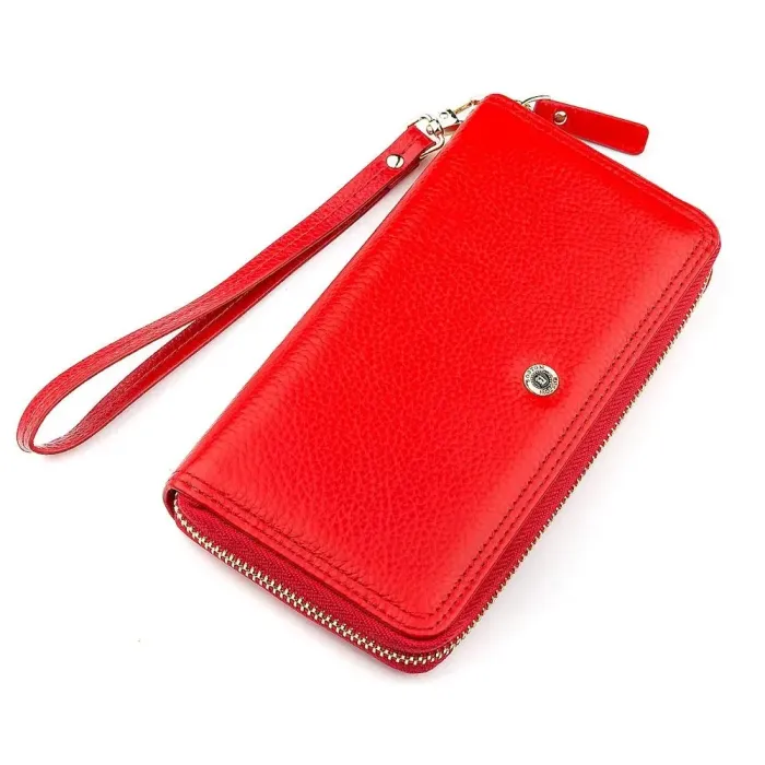 Гаманець жіночий Boston 18464 (S4001B) із натуральної шкіри Червоний
