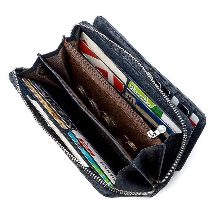 Гаманець жіночий Boston 18476 (B202) багатофункціональний Синій