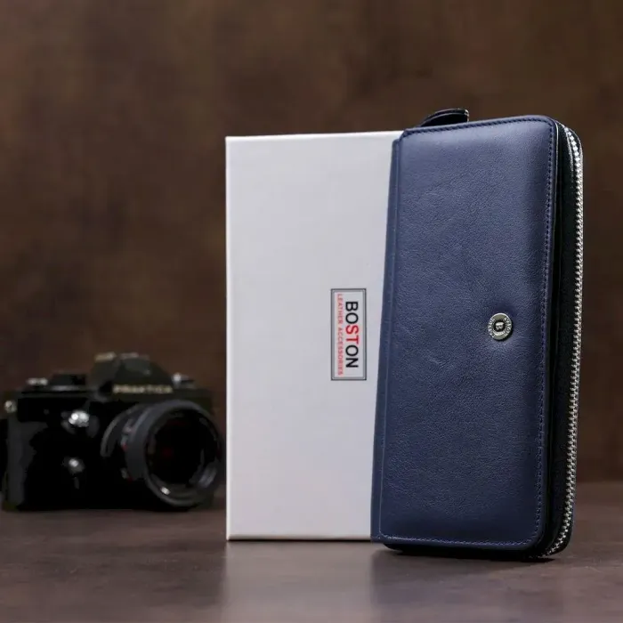 Гаманець жіночий Boston 18476 (B202) багатофункціональний Синій