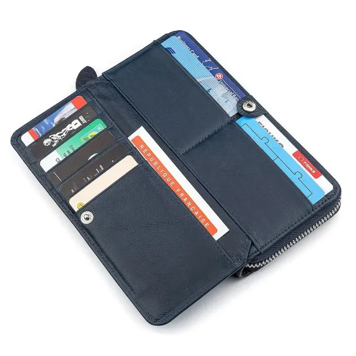 Гаманець жіночий Boston 18476 (B202) багатофункціональний Синій