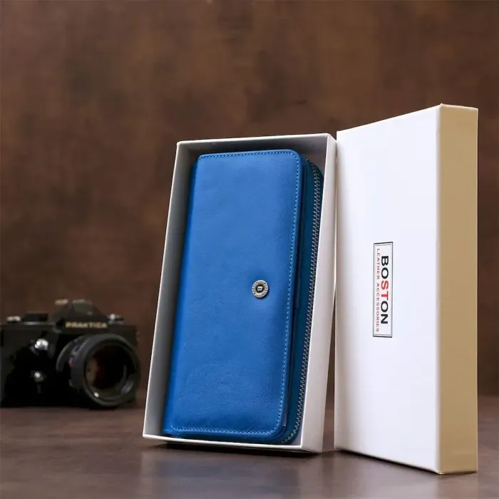 Гаманець жіночий Boston 18479 (B202) оригінальний Блакитний