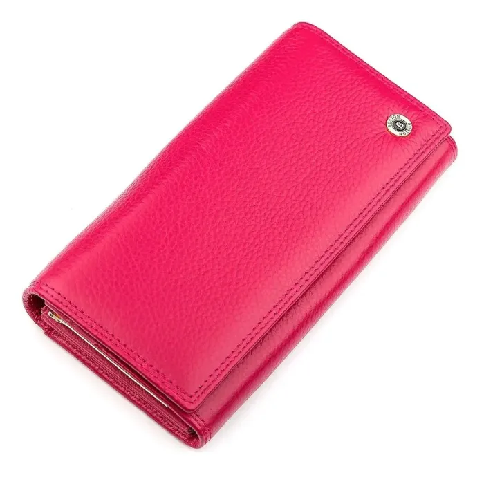 Гаманець жіночий Boston 18482 (S6001B) натуральна шкіра Рожевий