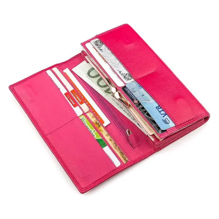 Гаманець жіночий Boston 18482 (S6001B) натуральна шкіра Рожевий