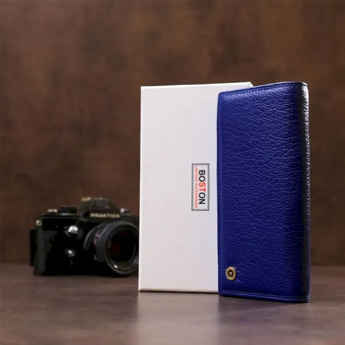 Гаманець жіночий Boston 18484 (S6001B) шкіра Синій