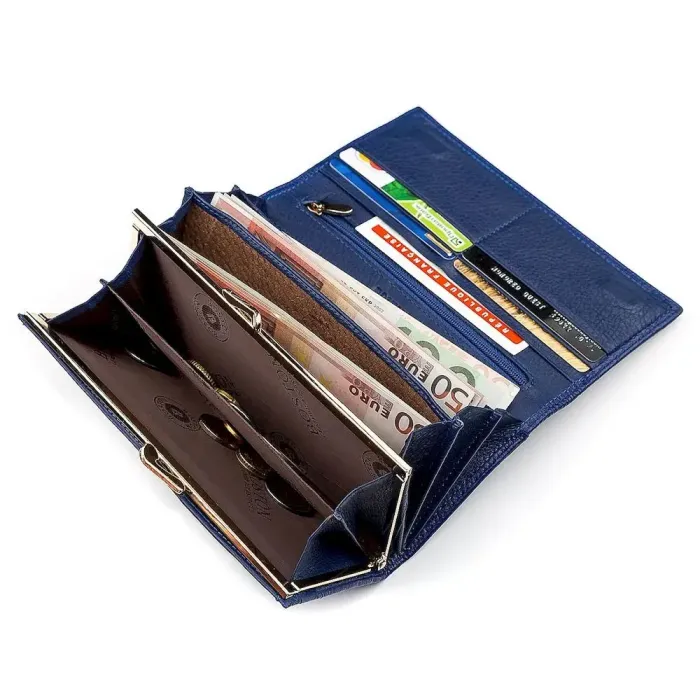 Гаманець жіночий Boston 18484 (S6001B) шкіра Синій