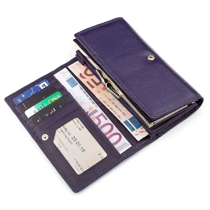 Гаманець жіночий Boston 18488 (S9001B) дуже багато відділень Фіолетовий