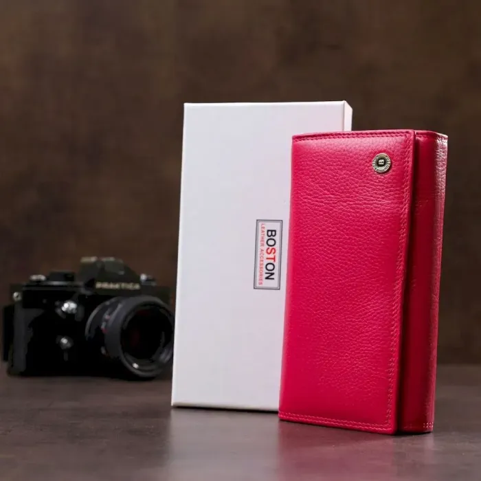 Гаманець жіночий Boston 18492 (S9001B) дуже красивий Рожевий