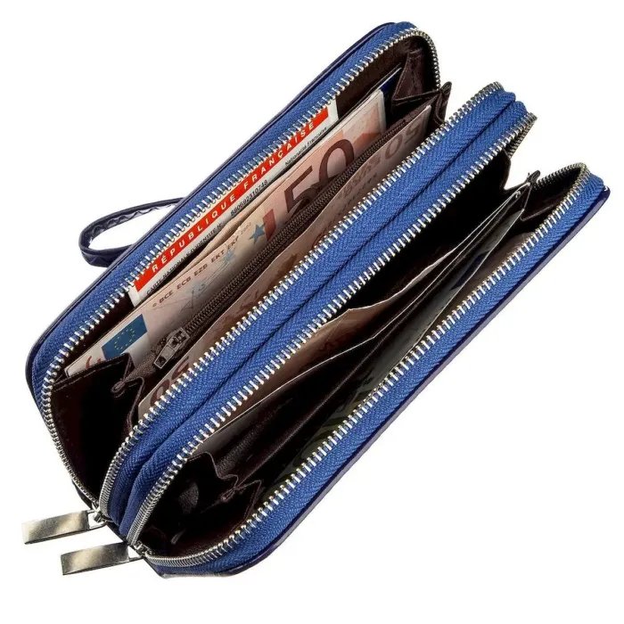 Гаманець жіночий з екошкіри KIVI 19050 Синій