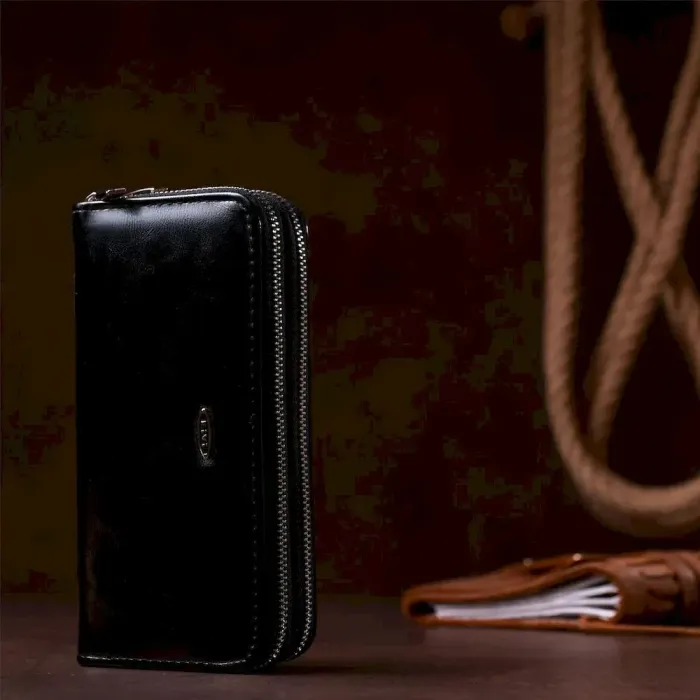 Гаманець жіночий з екошкіри KIVI 19052 Чорний