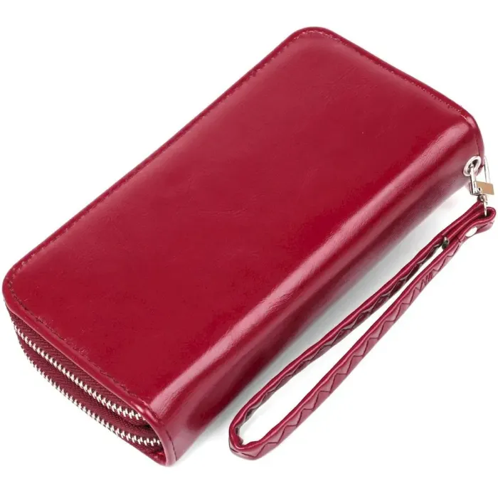 Гаманець жіночий з екошкіри KIVI 19053 Малиновий