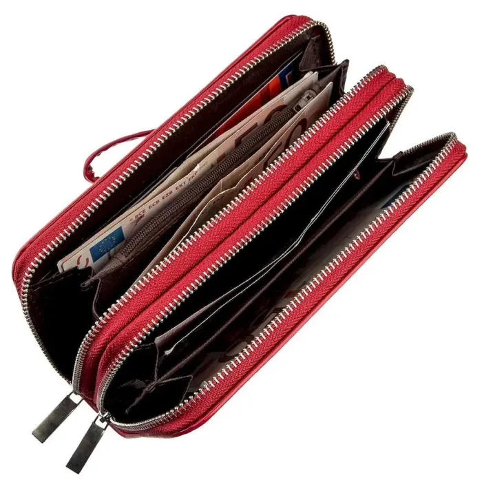 Гаманець жіночий з екошкіри KIVI 19054 Рожевий