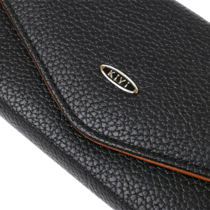 Гаманець жіночий з екошкіри флотар KIVI 19061 Чорний