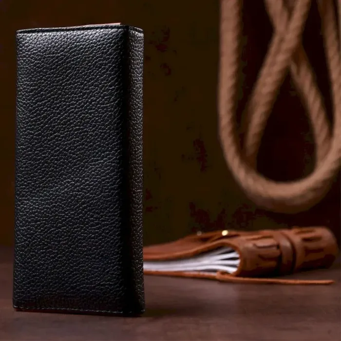 Гаманець жіночий з екошкіри флотар KIVI 19061 Чорний