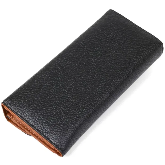 Гаманець жіночий з екошкіри флотар KIVI 19061 Чорний