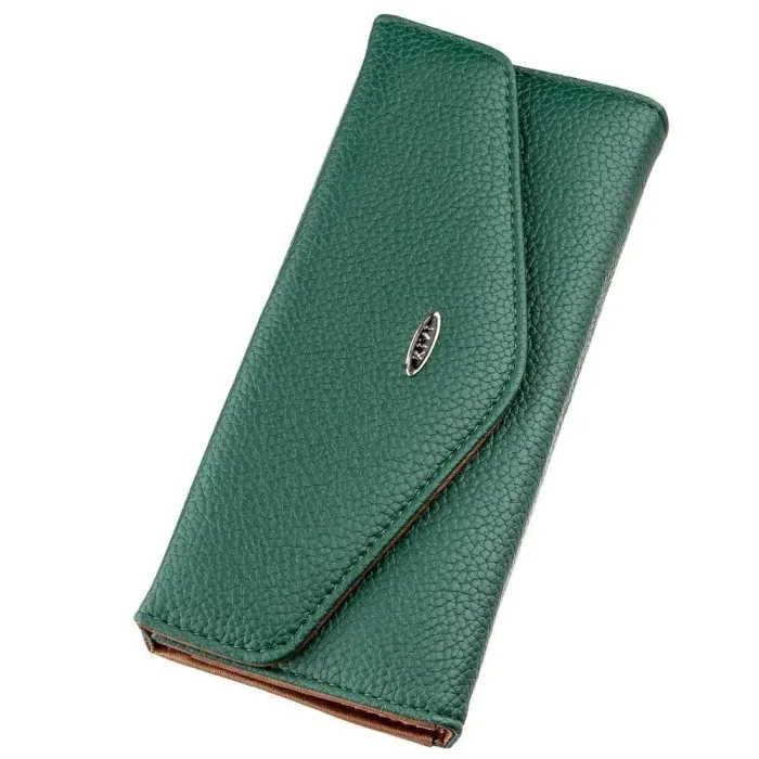 Гаманець жіночий з екошкіри флотар KIVI 19062 Зелений