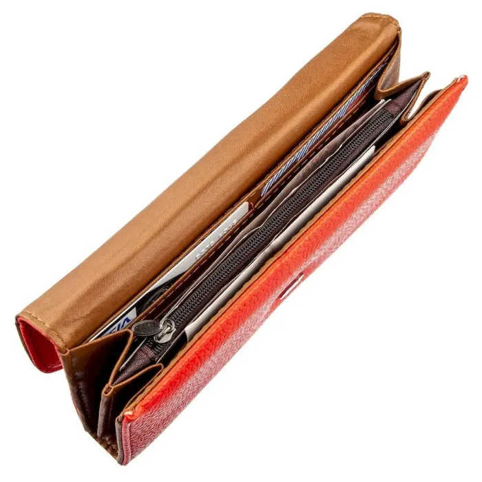 Гаманець жіночий з екошкіри флотар KIVI 19063 Яскраво-червоний