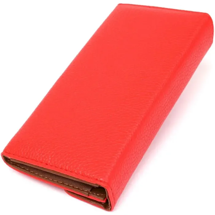 Гаманець жіночий з екошкіри флотар KIVI 19063 Яскраво-червоний