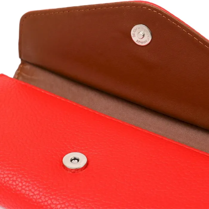 Гаманець жіночий з екошкіри флотар KIVI 19063 Яскраво-червоний
