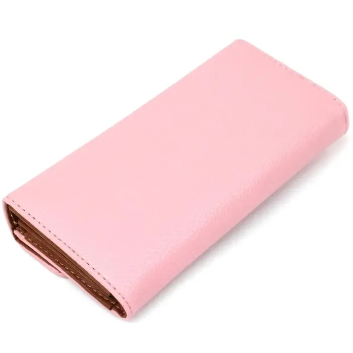 Гаманець жіночий з екошкіри флотар KIVI 19064 Рожевий